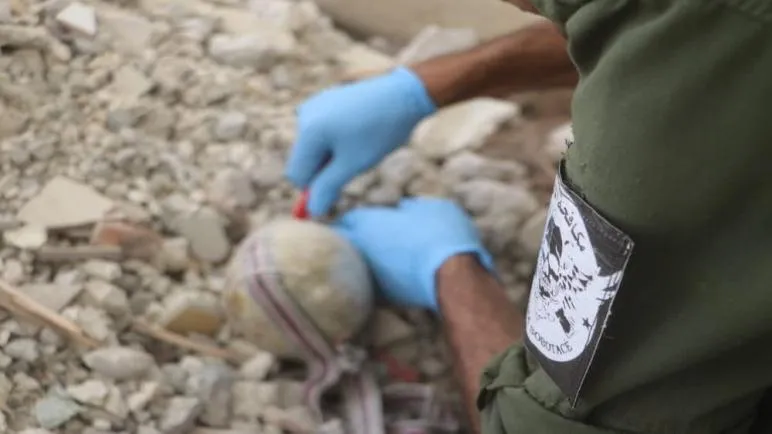 ​​​​​​​Mine engineering defuses two mines in Raqqa