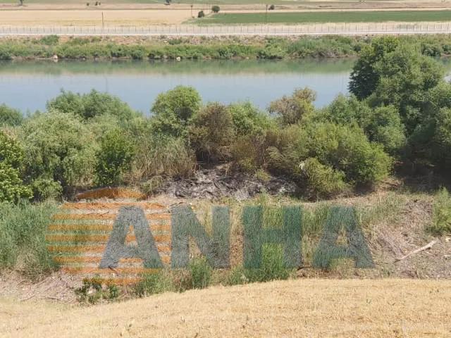 ​​​​​​​Fire in fields of Jam Sharaf village, caused by shot by Turkish occupation army