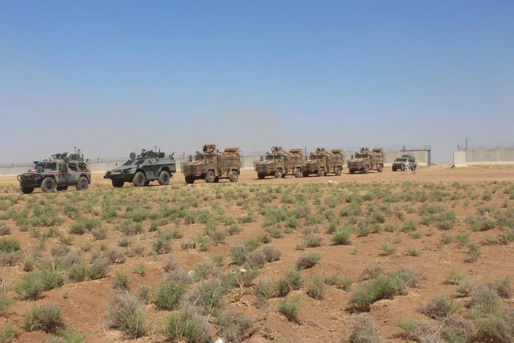 Russian forces conduct 49th patrol with Turkish occupation in ad-Darbasiyah