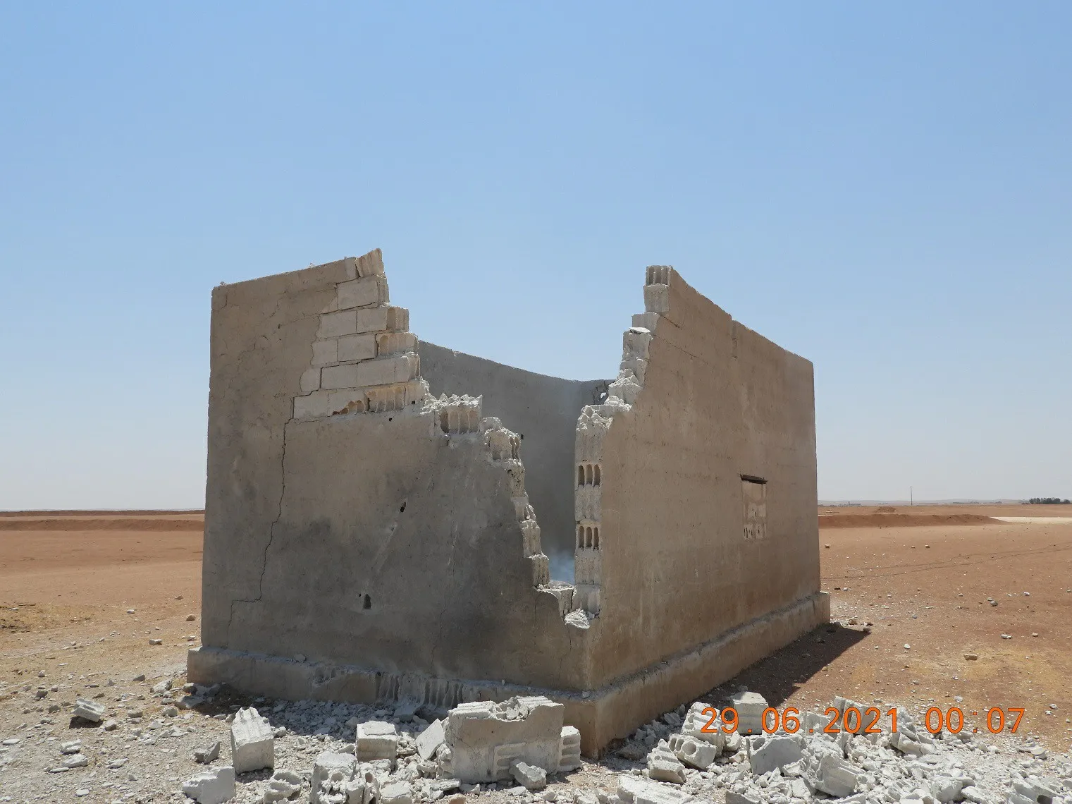 Video footage showing damage caused by Turkish bombing on Tal Abyad  