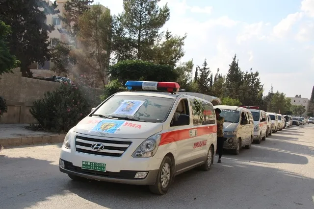 Martyr Faisal Al-Farij laid  to his final resting place in Minbij