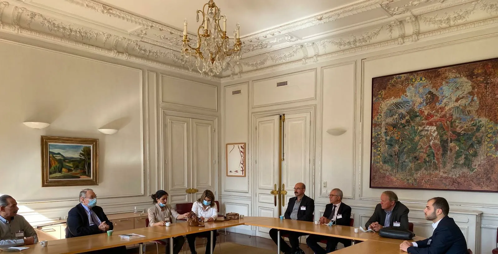 AANES delegate discusses Important files with French side  