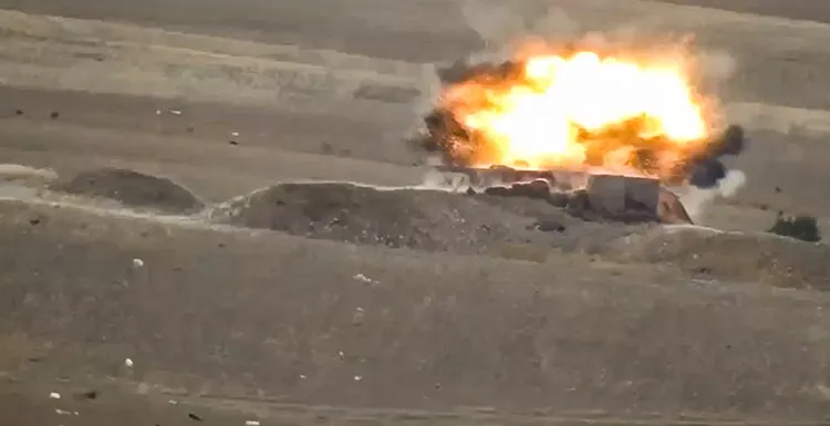 SDF: one tank and trenches of Turkish occupation destroyed in rural Girê Spi