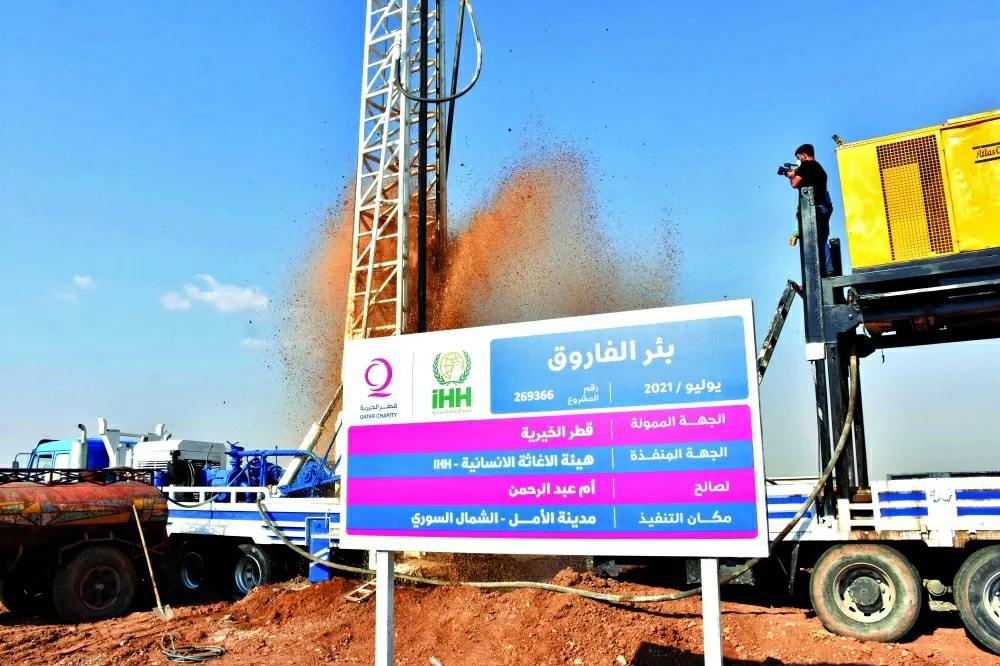 New settlement project launched by collaborating Qatar and Kuwait in Azaz