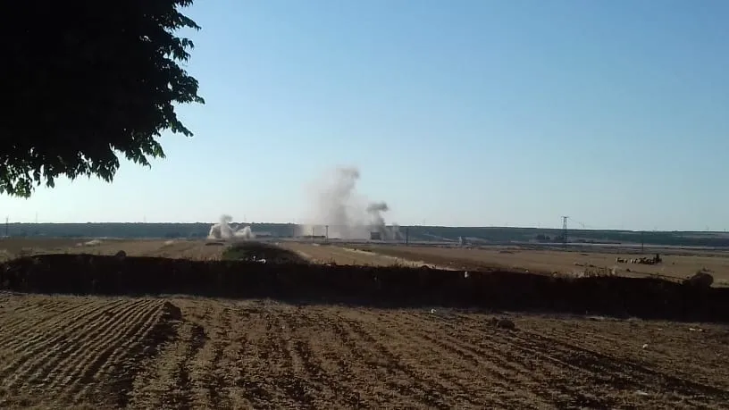 Turkish occupation shells Shera and Sherawa countryside