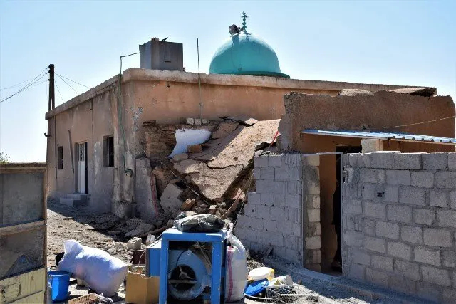 ANHA monitors in Al-Dardara the extent of damage caused by Turkish occupation shelling