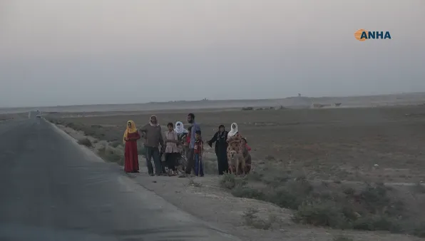 Exodus from several Tal Tamr villages due to Turkish shelling