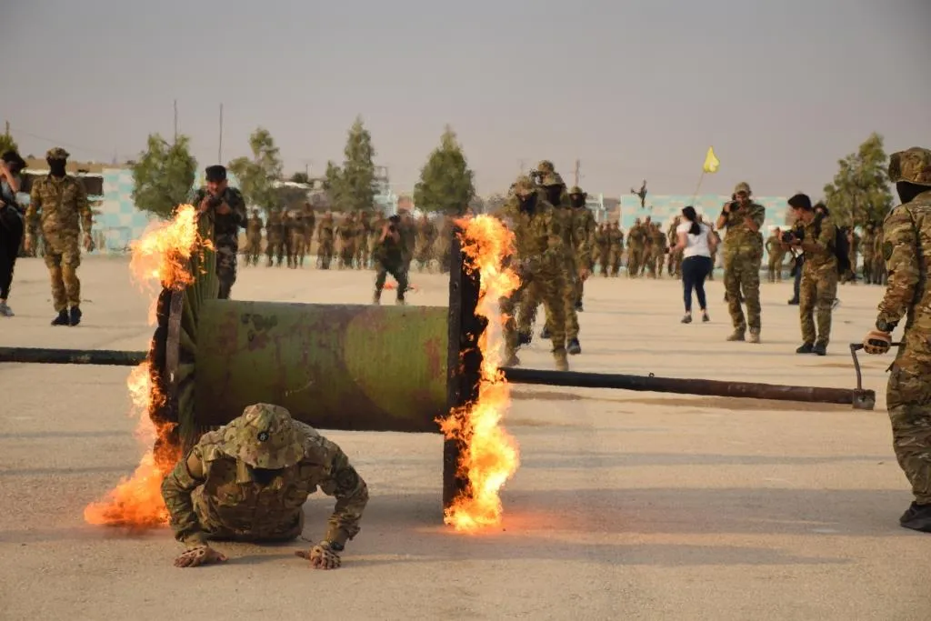 ​​​​​​​Nuri Mahmoud congratulates 800 fighters' ending training course