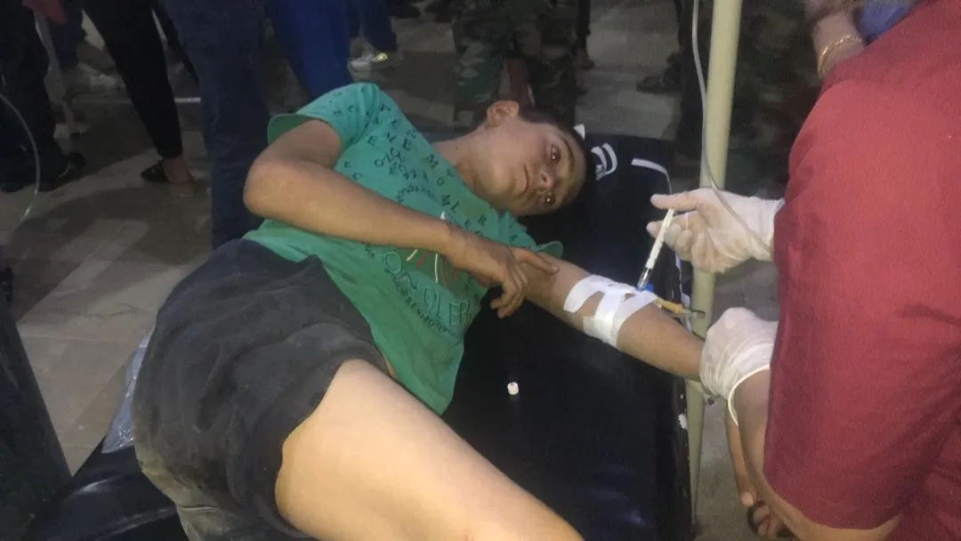 Child, woman's corpses and dozens of wounded arrived from Zarghan to Ad-Darbasiyah hospitals