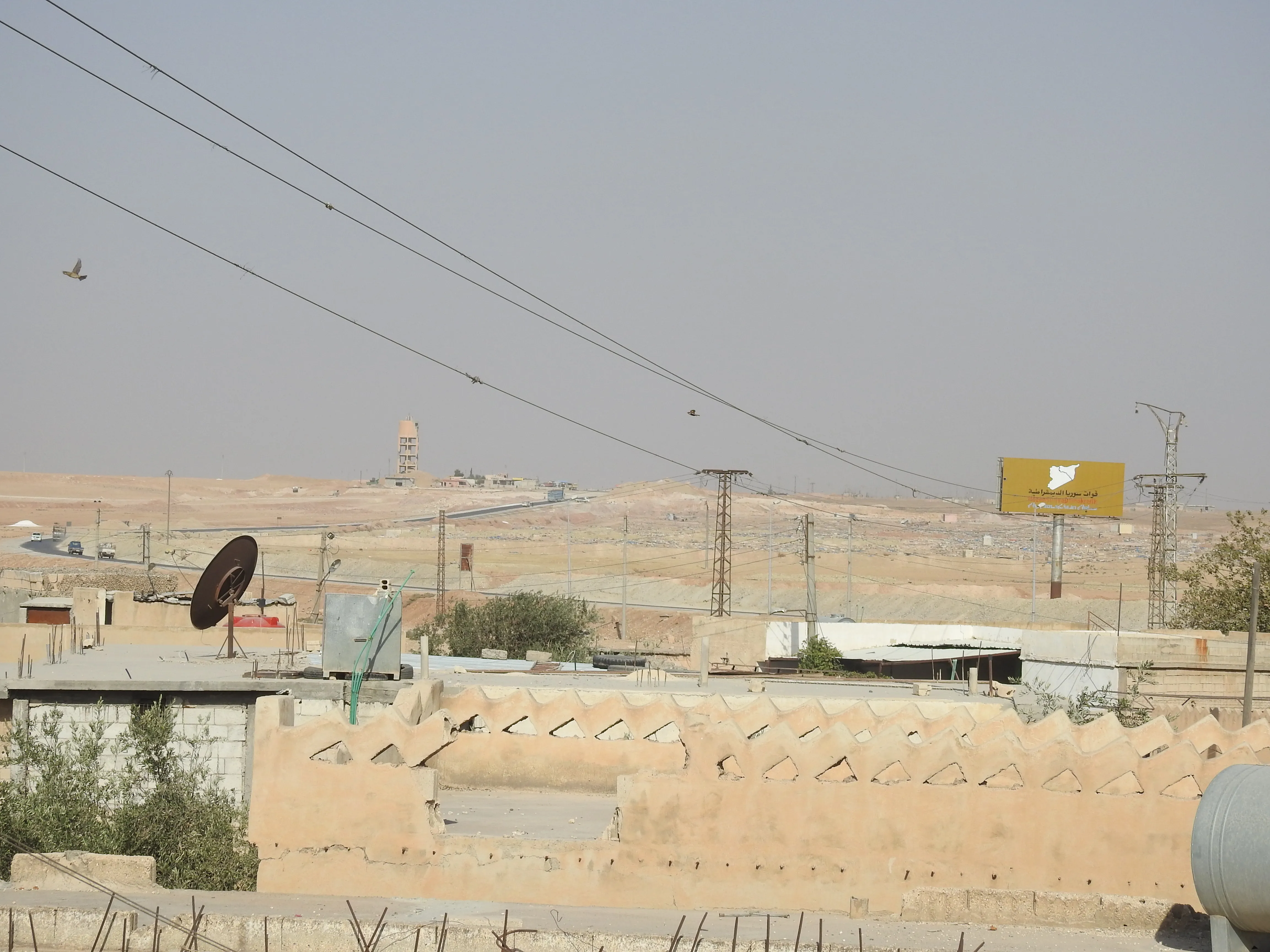 Rural Ain Issa under Turkish shelling