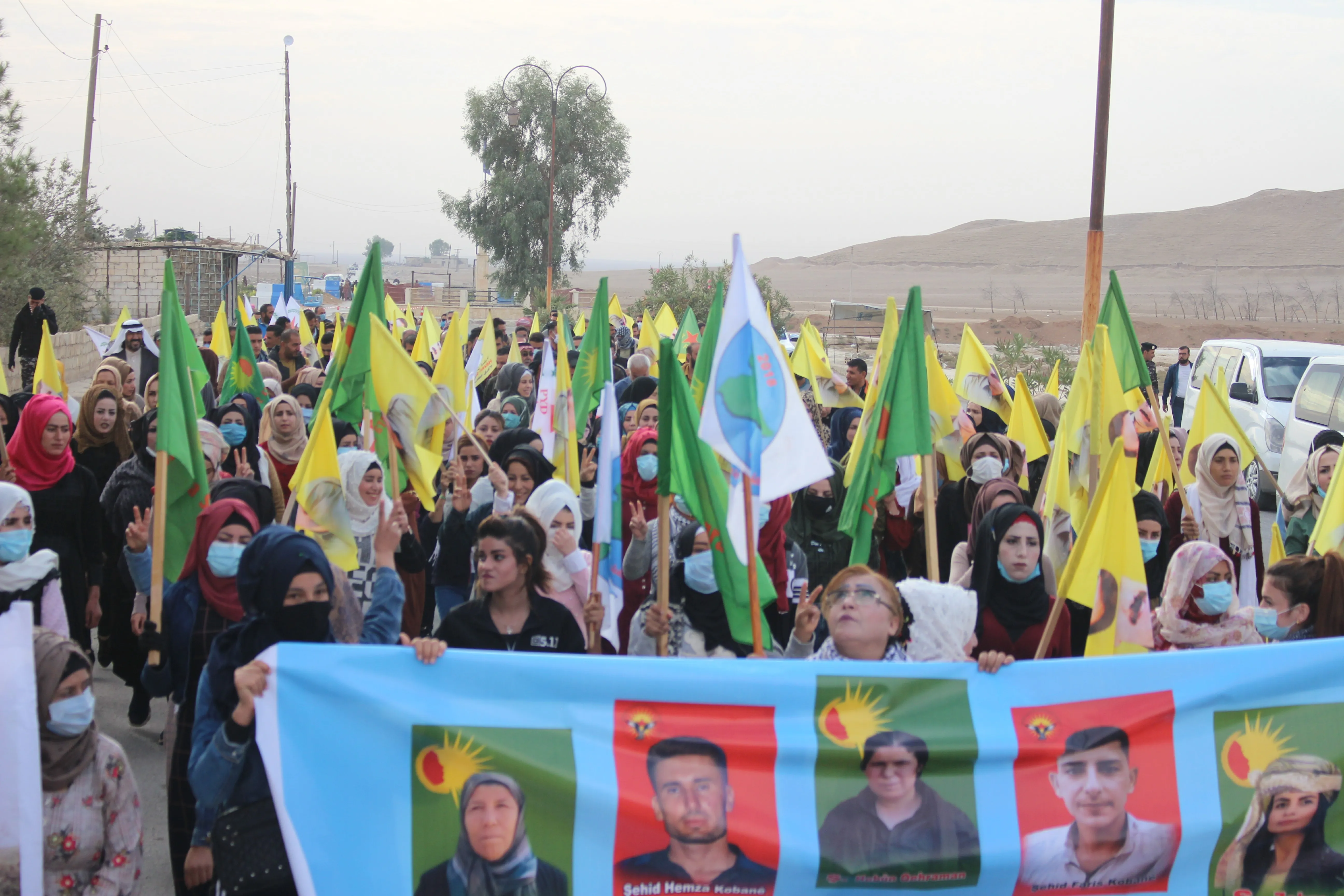 Tal Brak people call for a no -fly zone
