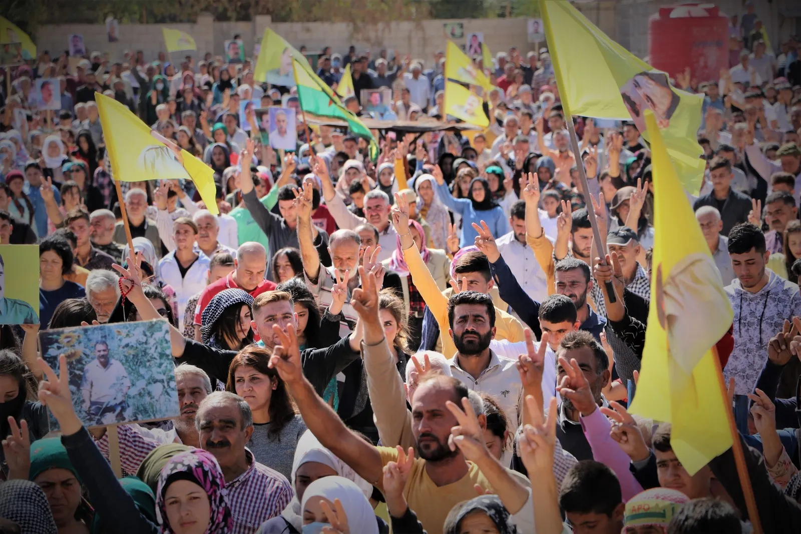 ​​​​​​​Afrin people decry international plot; demanding to release Ocalan's leader