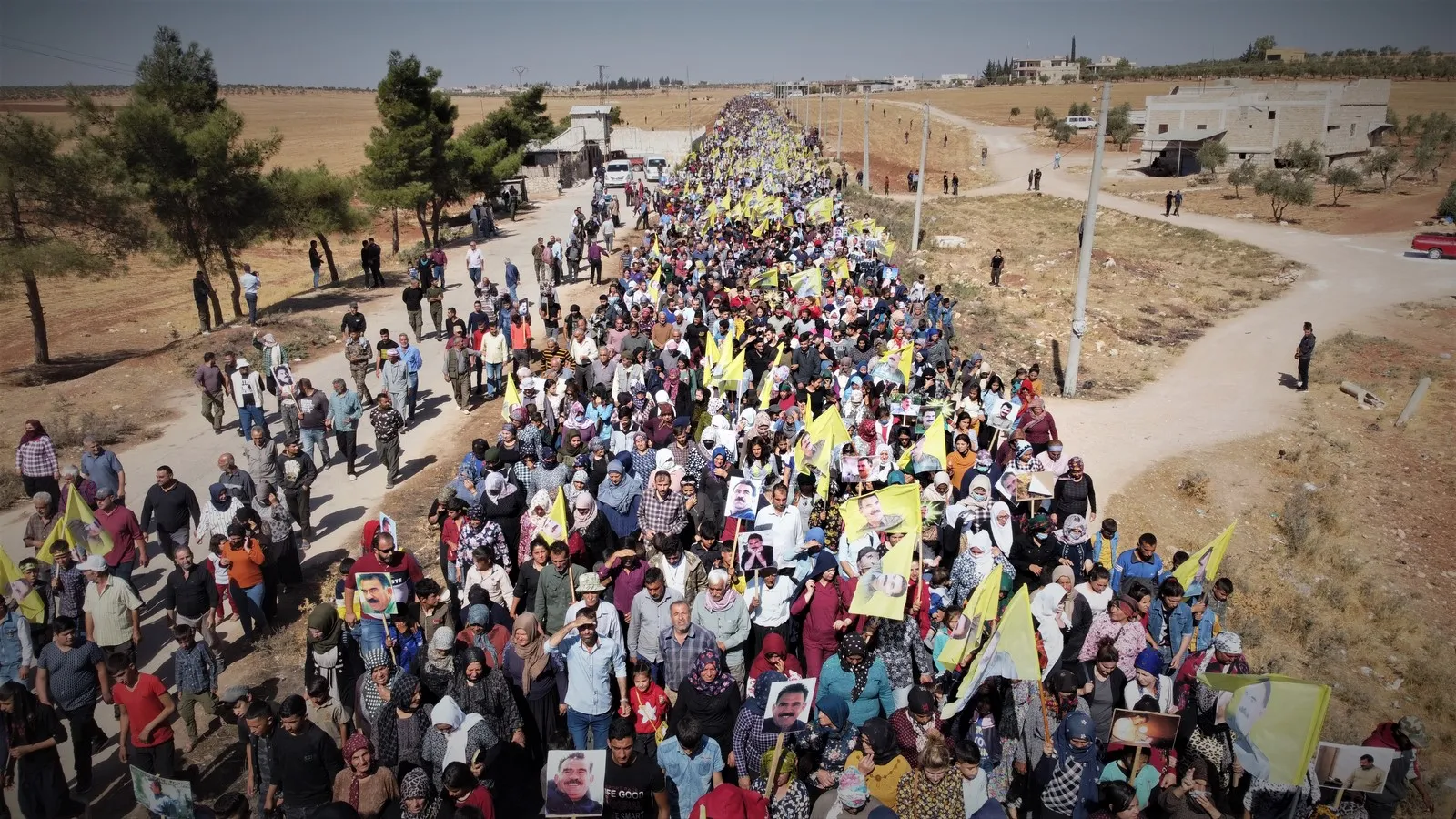 ​​​​​​​Afrin people decry international plot; demanding to release Ocalan's leader