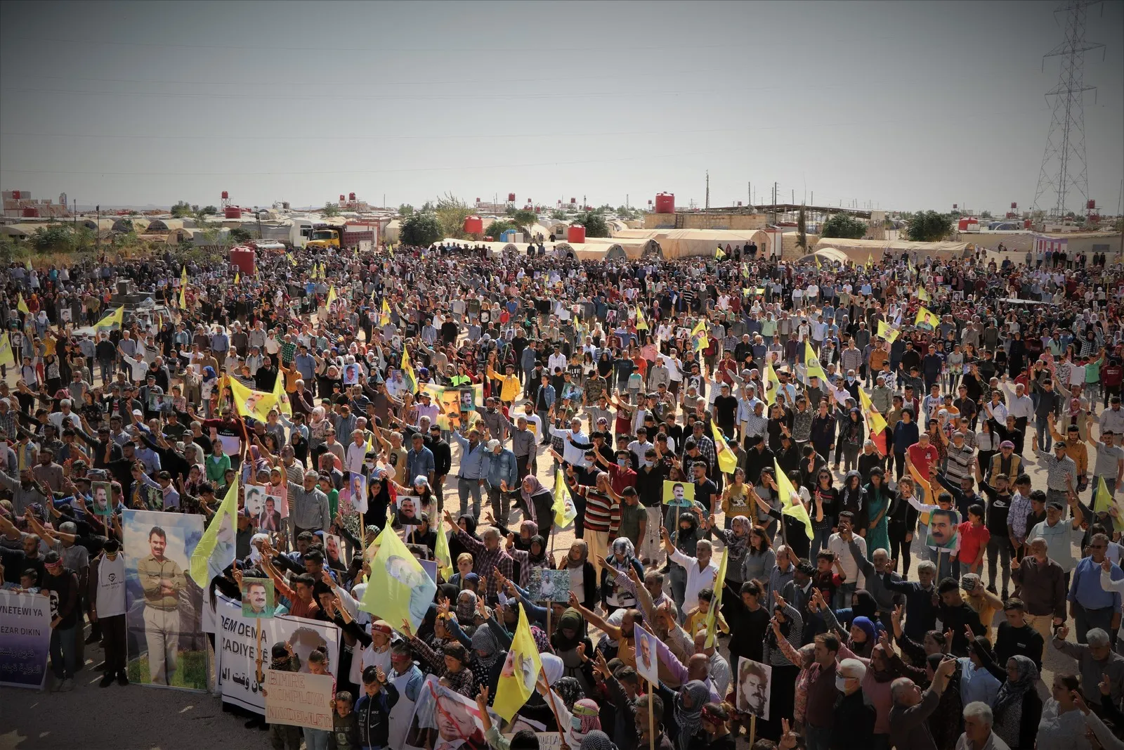​​​​​​​Afrin people decry international plot; demanding to release Ocalan's leader