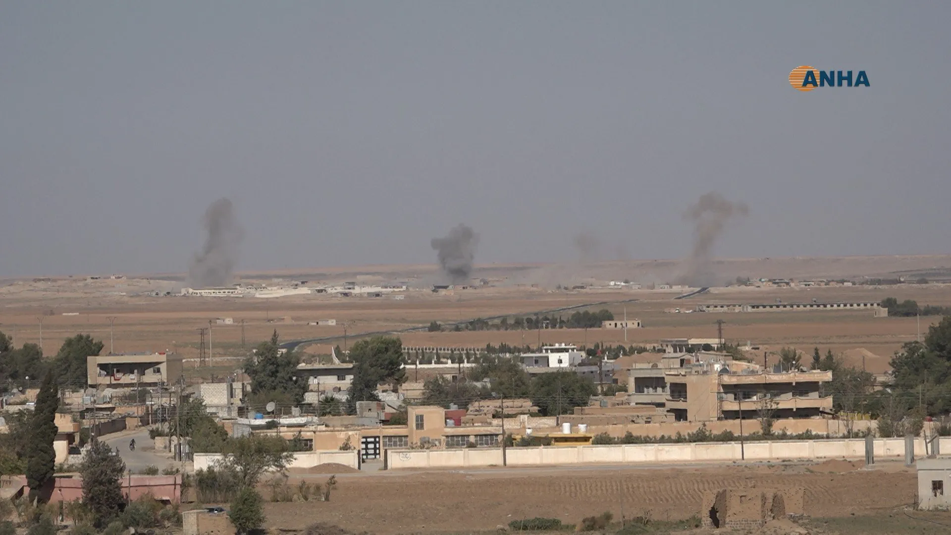 ANHA monitors Turkish occupation shelling on Assyrian villages in rural Tal Tamr