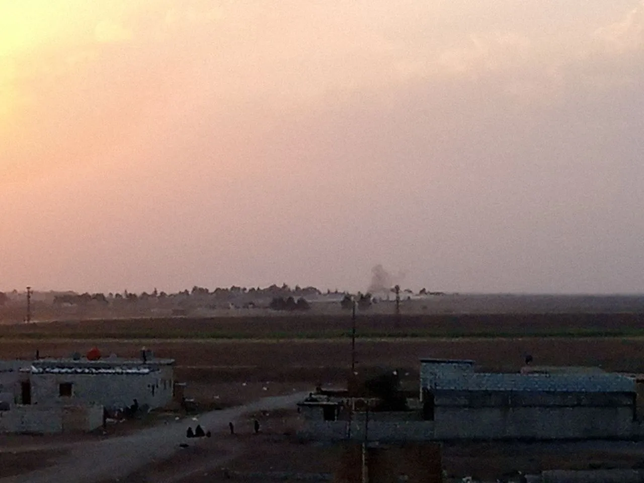Turkish occupation shells Tel Tamr's western countryside