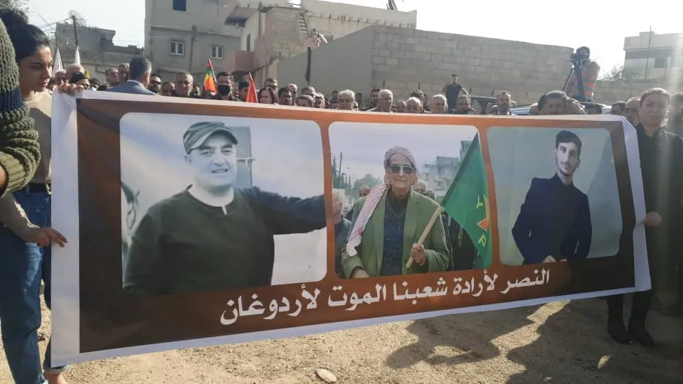 ​​​​​​​Massive march decries al-Hlaliyeh massacre in Qamishlo city