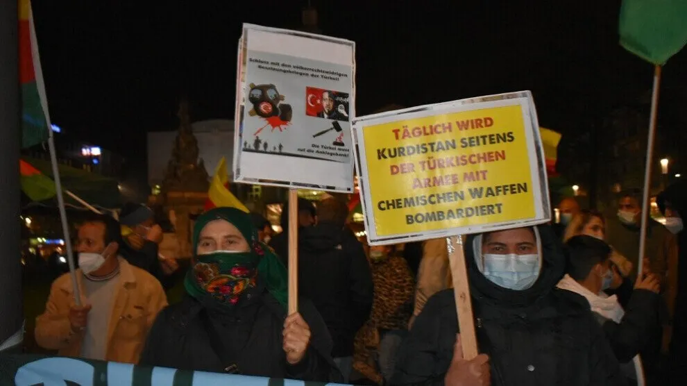 Kurdistanian decry Turkish occupation’s chemical weapons attacks against Guerrilla