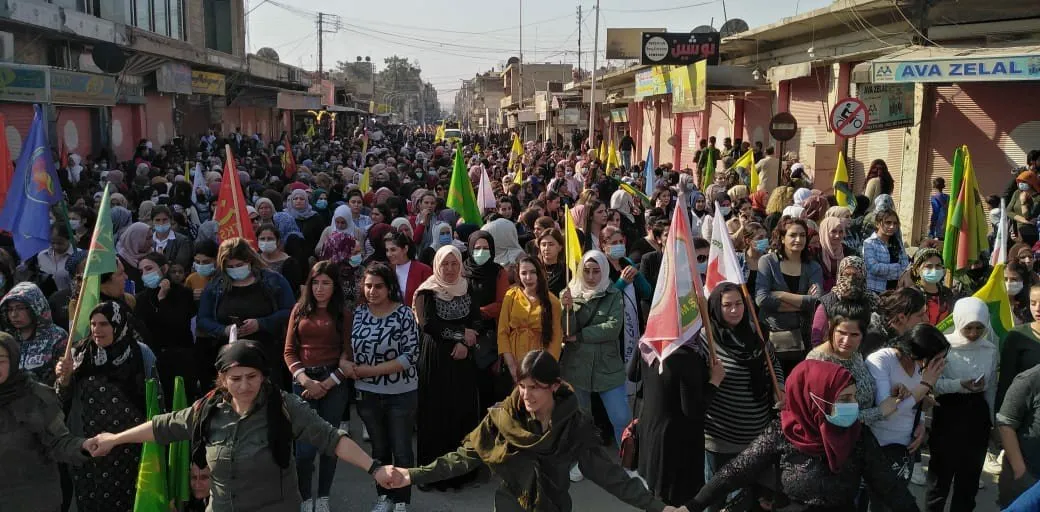​​​​​​​Mass burial ceremonies held for the Gulo martyrs in Qamishlo