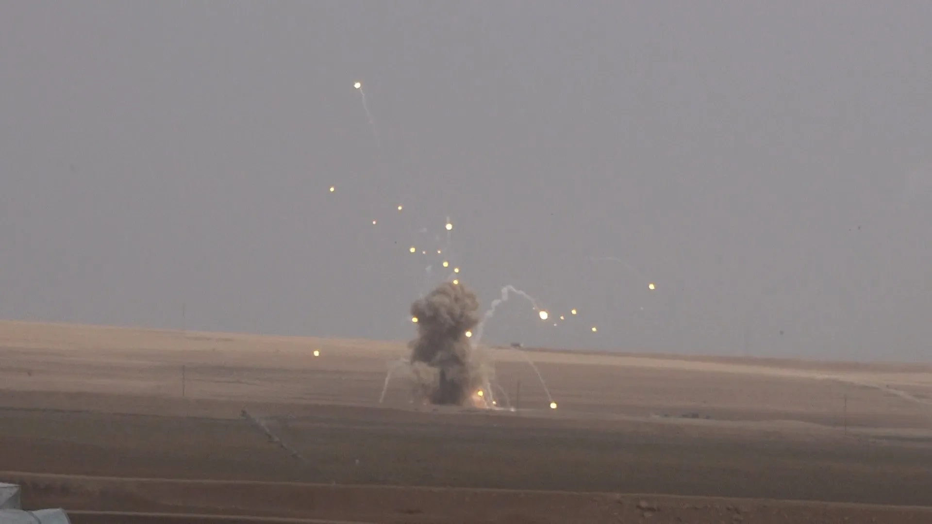 Russian forces conducting military manoeuvres in Ain Issa