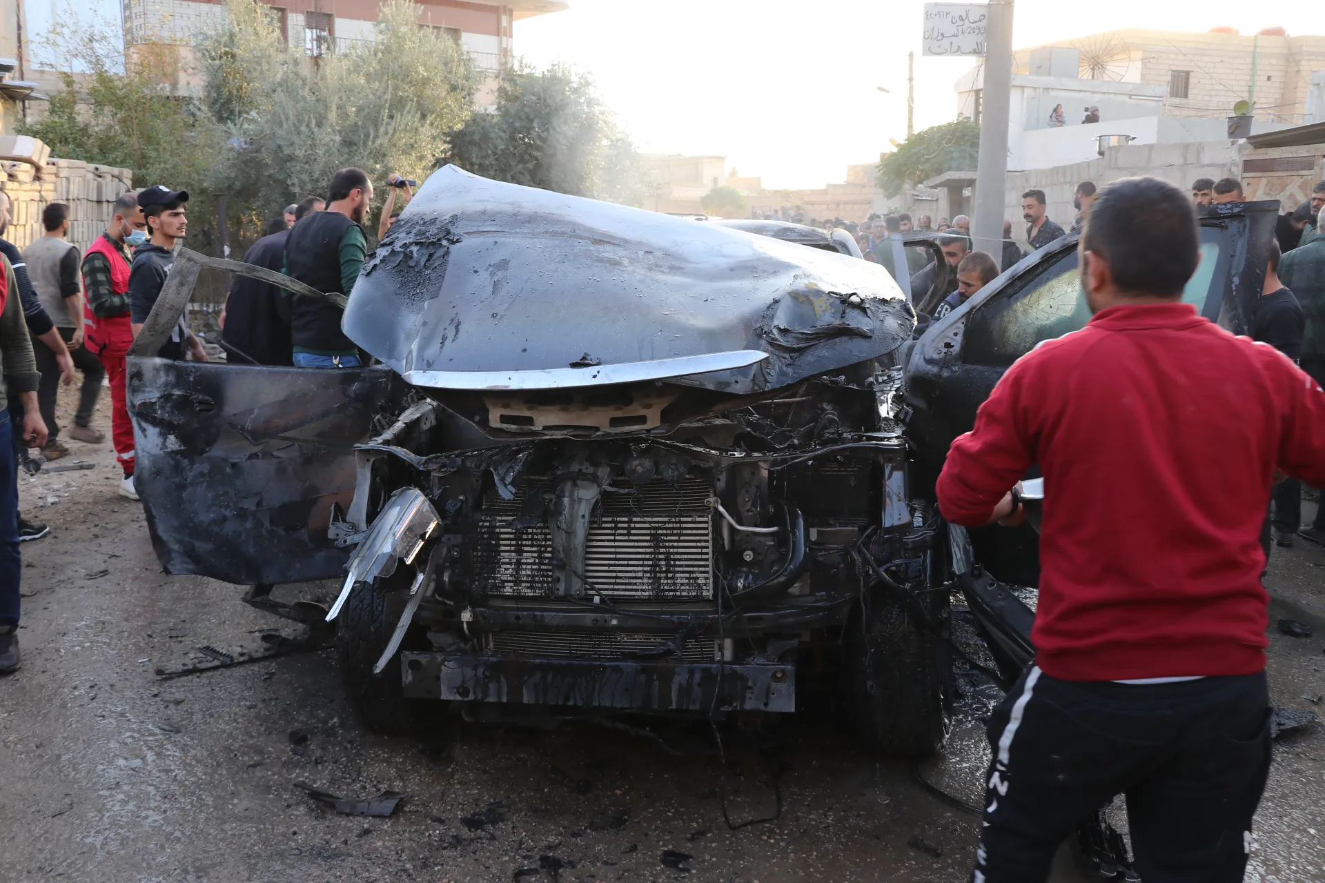 Three civilians martyred in Turkish drone bombing of civilian car in Al-Hilaliya