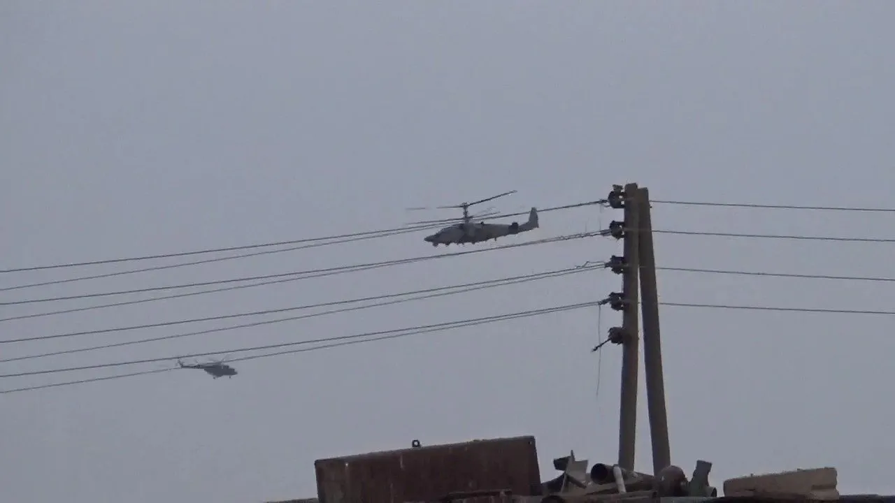 ​​​​​​​Russian military conducts drills in western countryside of Girê Spî