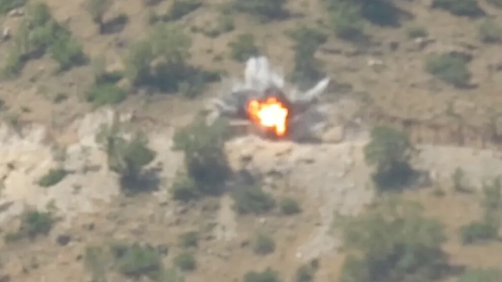 Footage of Guerrilla operation against Turkish occupation in Heftanin