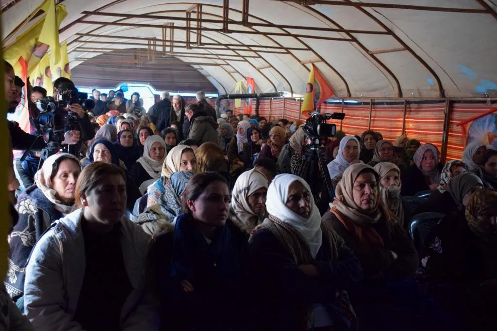 The conclusion of sit-in tent activities for leader Ocalan freedom