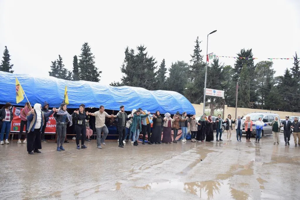 The conclusion of sit-in tent activities for leader Ocalan freedom