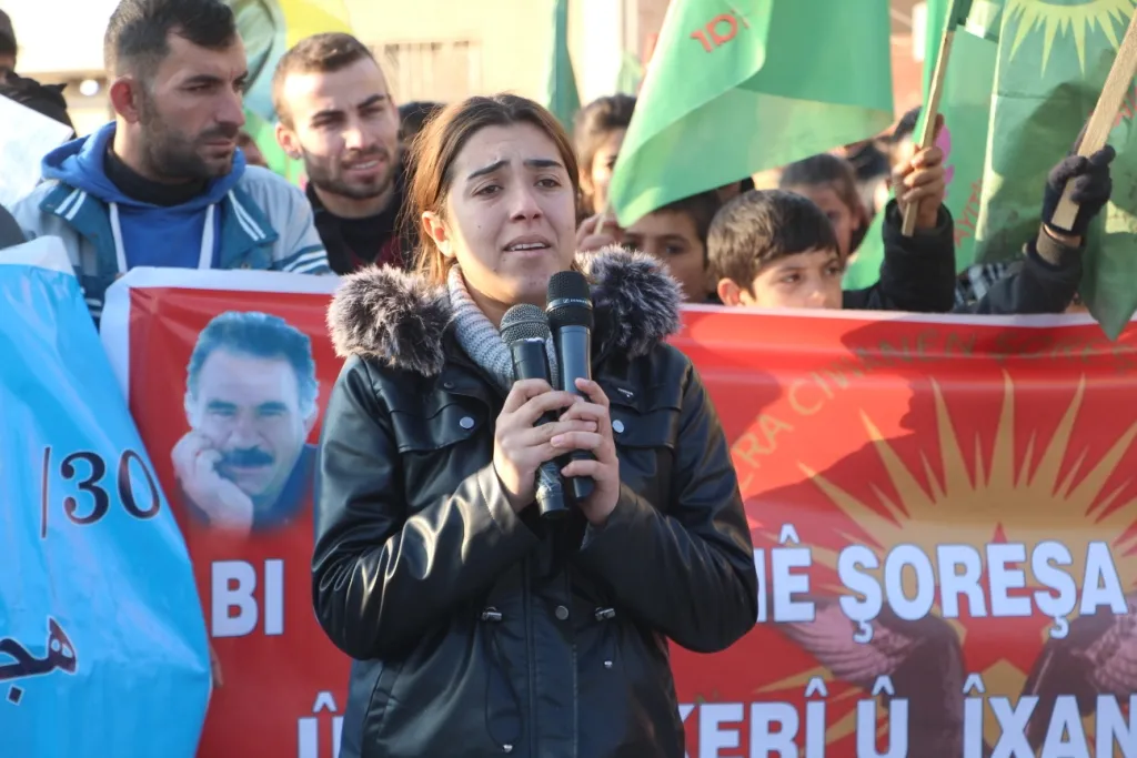 Mass demonstration in Kobane against attacks and betrayal