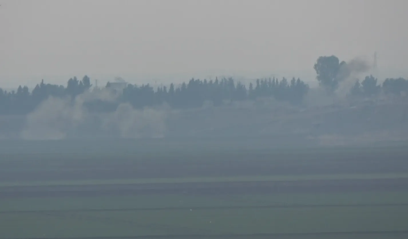 Turkish forces shell villages south of M4
