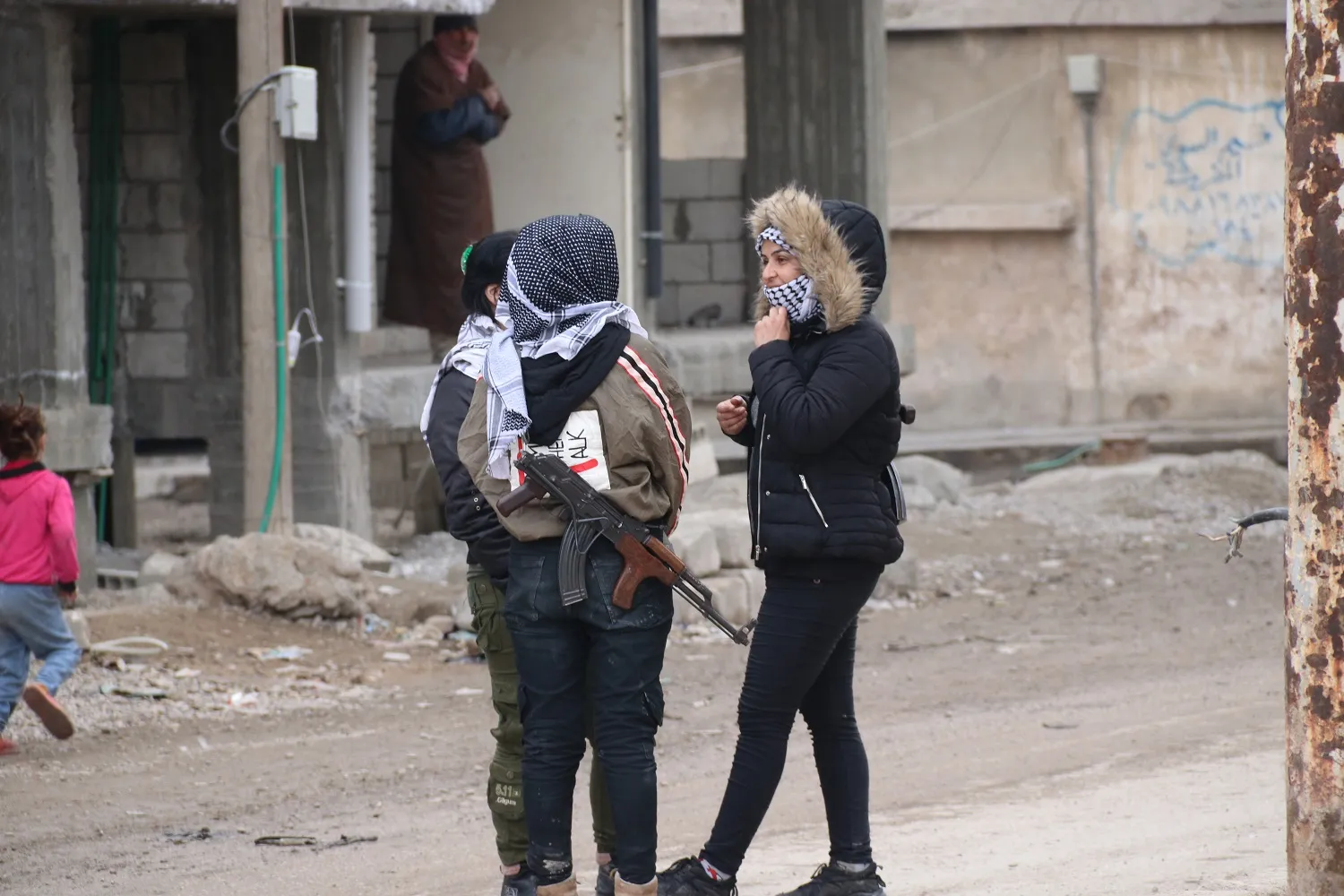 ​​​​​​​HPC participate in the search and sweep operations within the neighborhoods of Hasaka