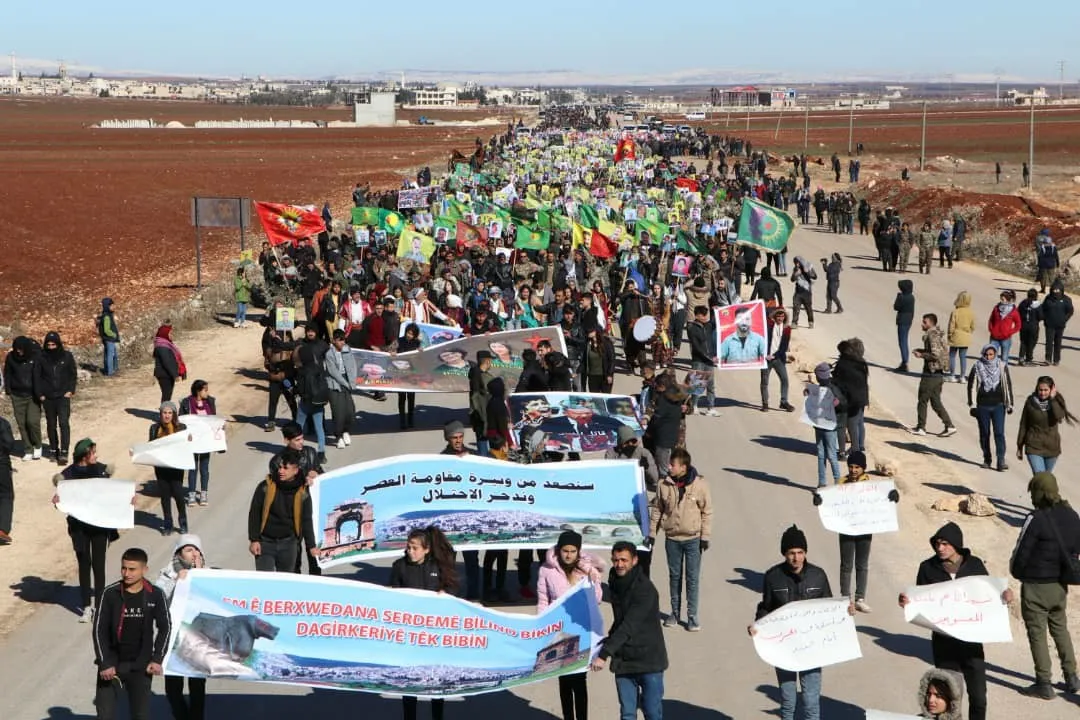 Tens of thousands demonstrated in Sherawa District