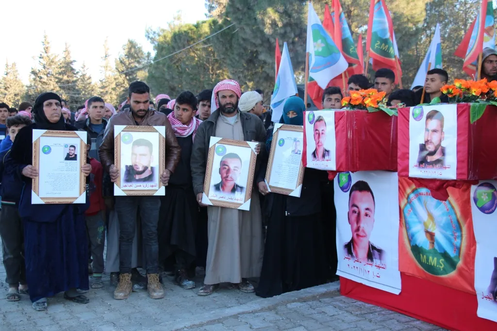 Two FSP's martyrs of Manbij Council laid to rest