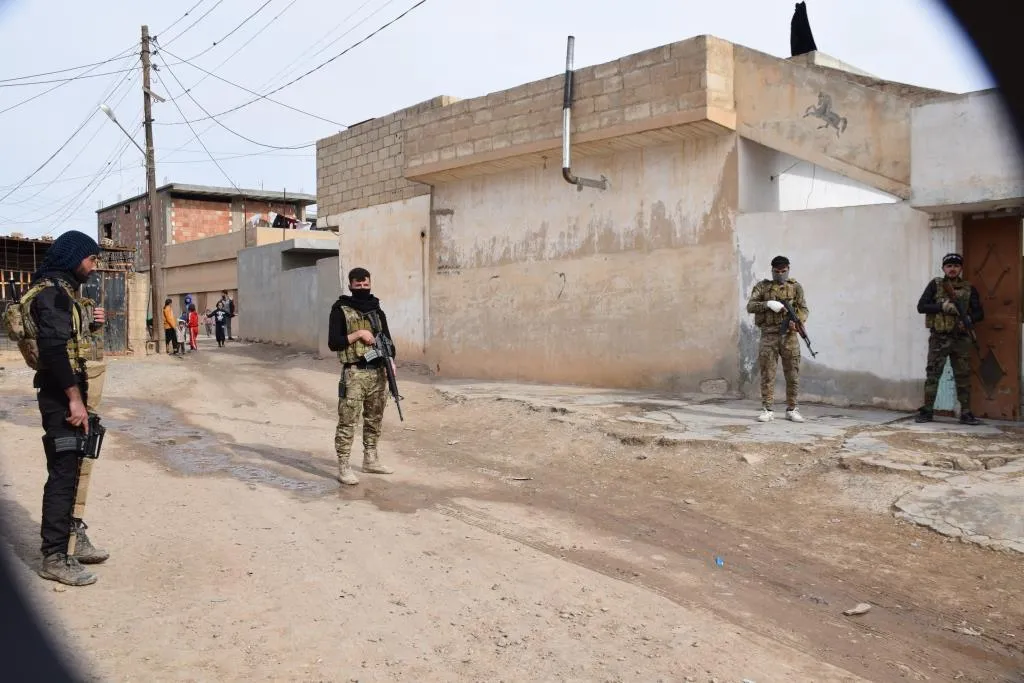 The sweep and search operations continue in Hasaka