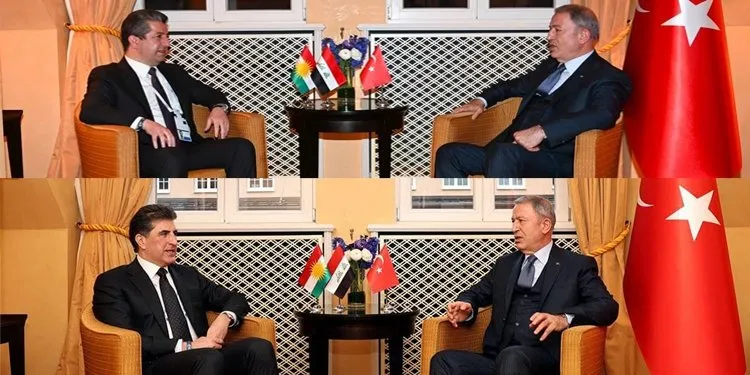 Nechirvan Barzani meets with Hulusi Akar in Munich