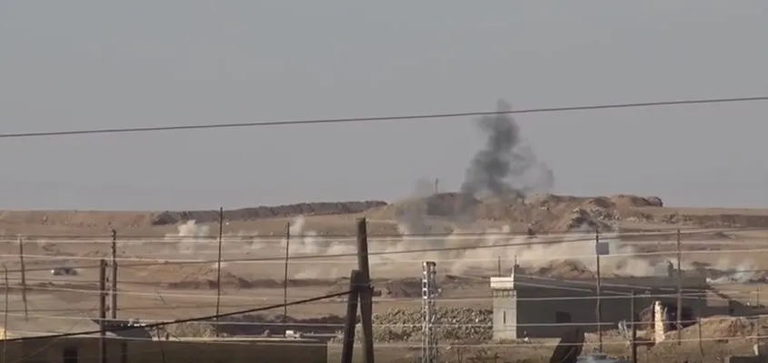 ​​​​​​​Turkish occupation expands its bombing in western countryside of Ain Issa