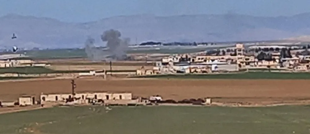 ​​​​​​​Turkish occupation shells densely populated village of Tal Al-Dhiab