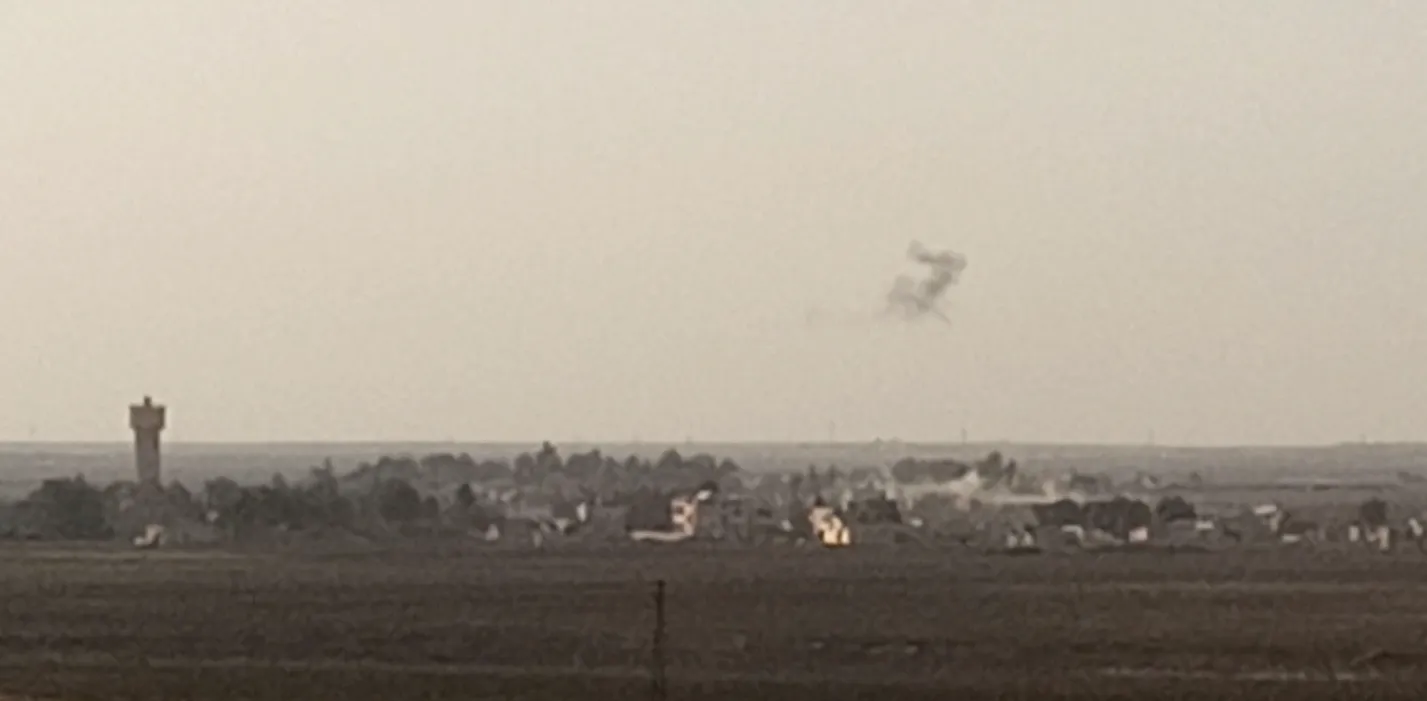 Turkish occupation shells 5 Tal Tamr villages