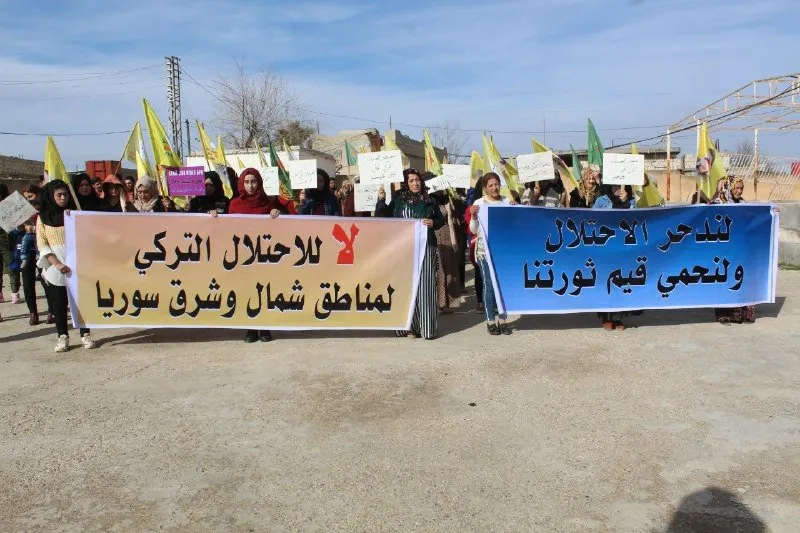 Hasaka's Kurds-Arabs denounce Turkish attacks