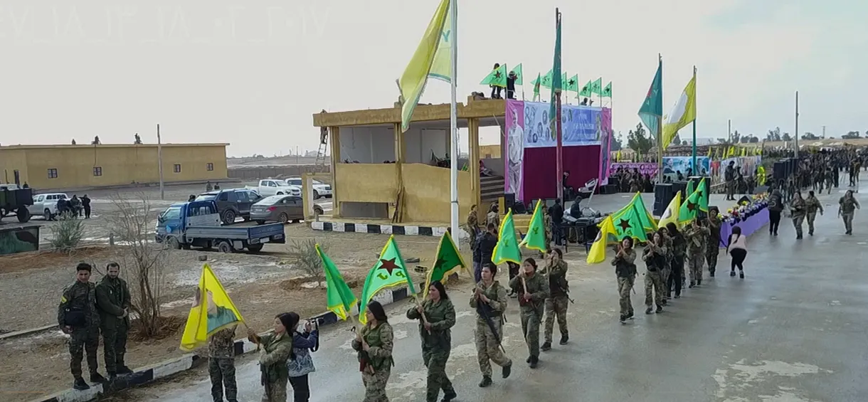 By photos and video…military parade of YPJ on the occasion of IWD