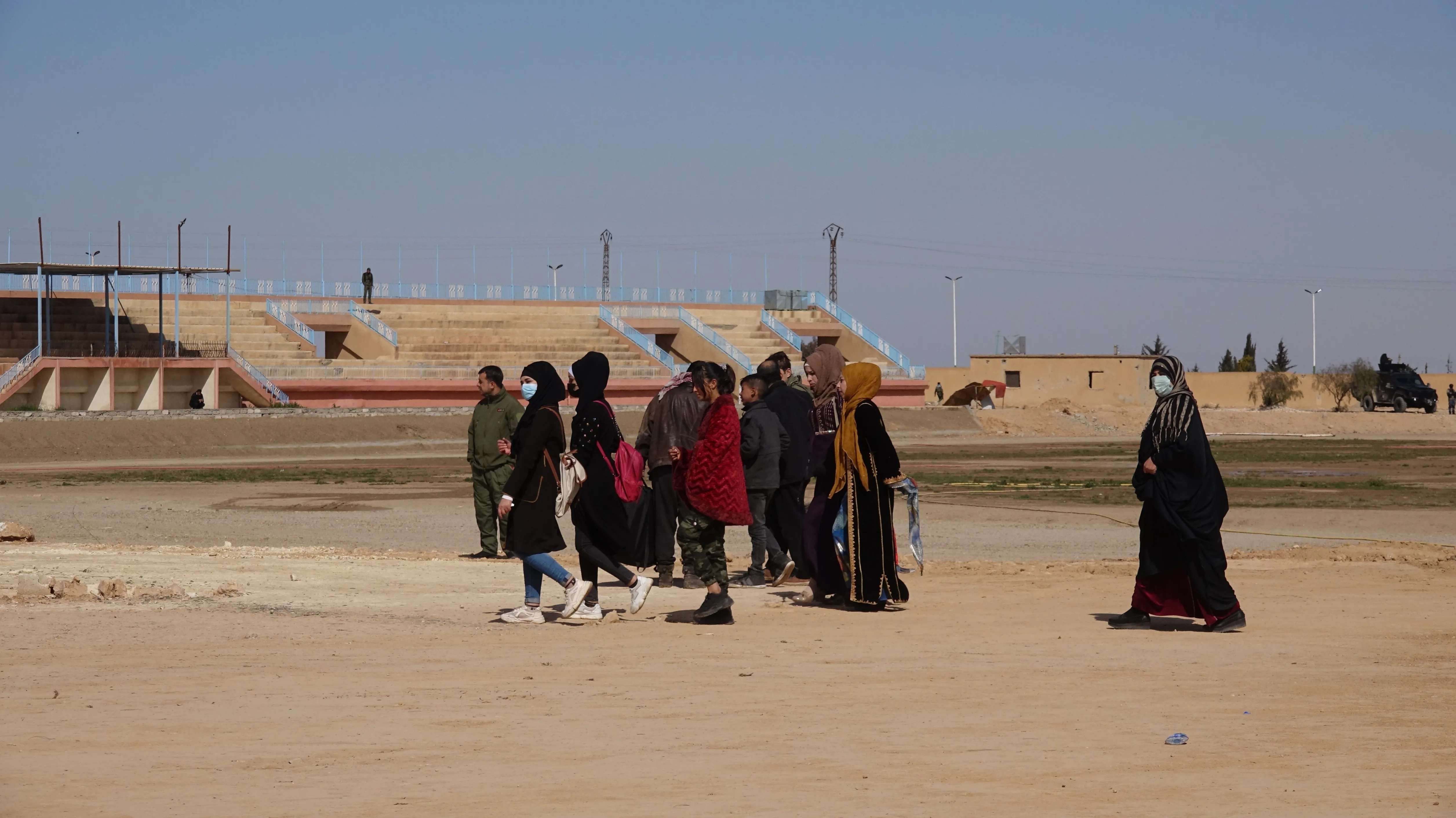 Tabqa people flock to the Sports City to celebrate Newroz 2022
