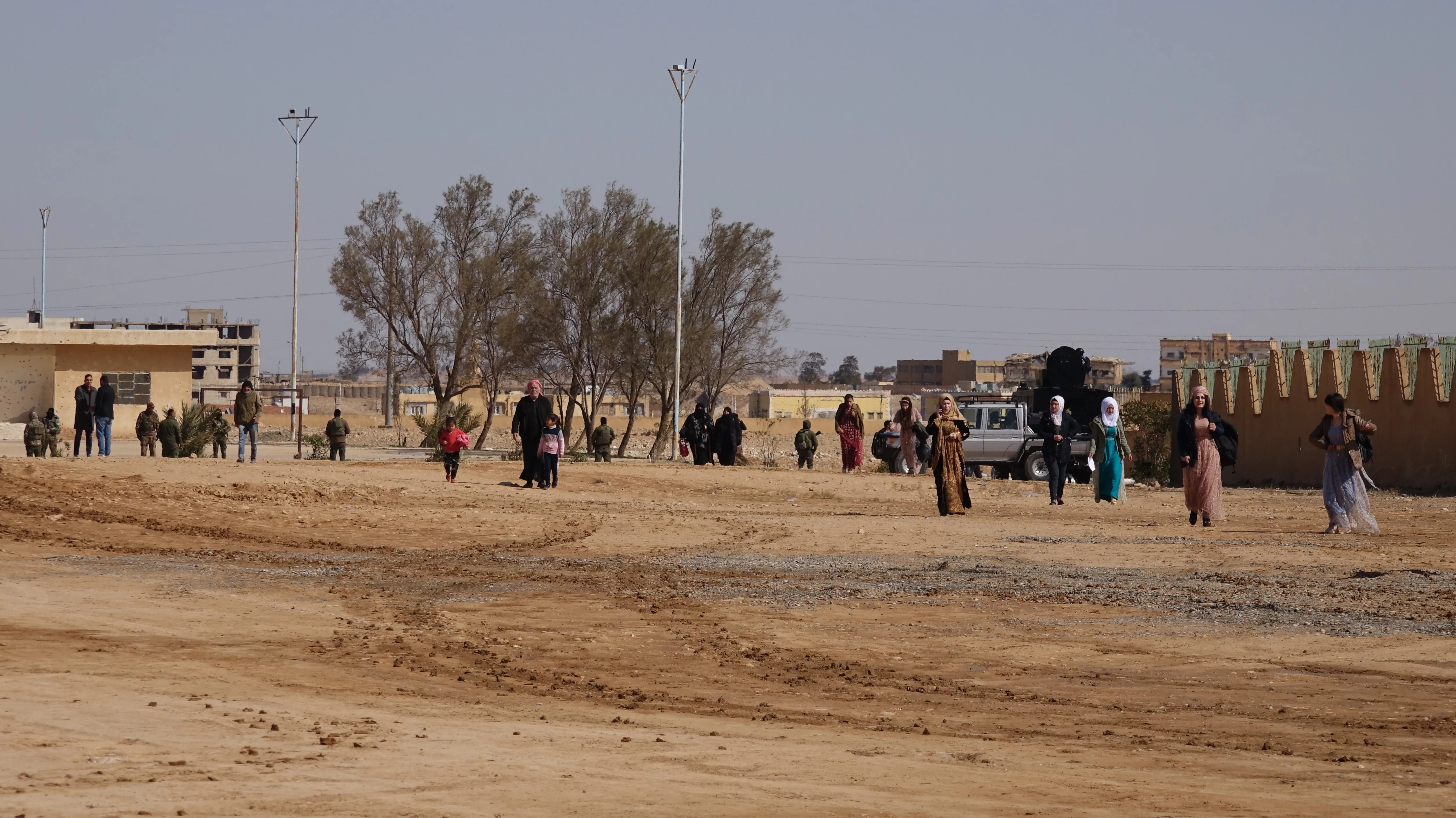 Tabqa people flock to the Sports City to celebrate Newroz 2022