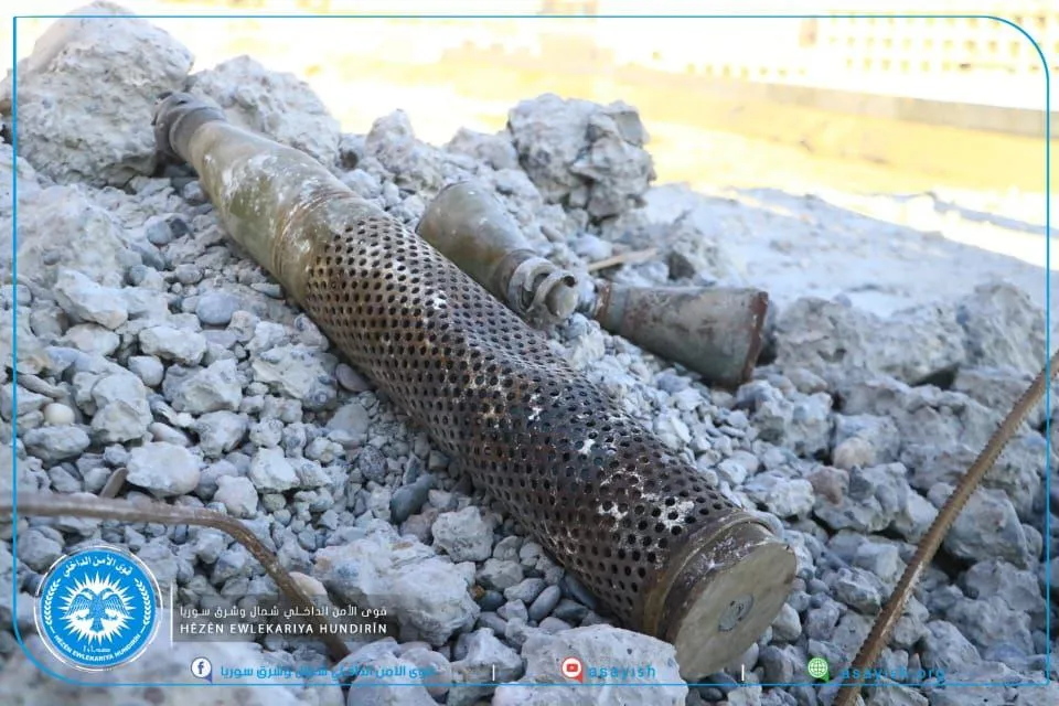 Internal Security Forces remove shells from what ISIS mercenaries left in Raqqa