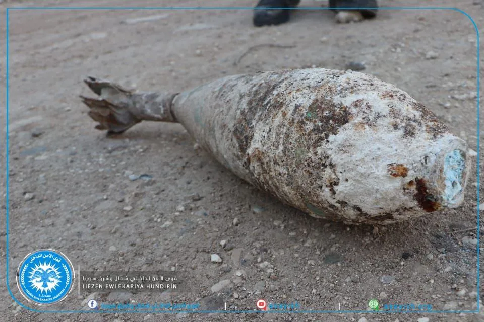 Internal Security Forces remove shells from what ISIS mercenaries left in Raqqa