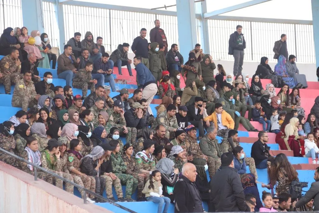 Women in Raqqa city celebrate on IWD