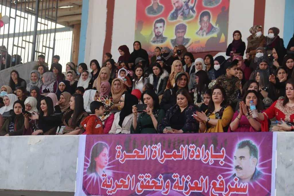 Women in Raqqa city celebrate on IWD