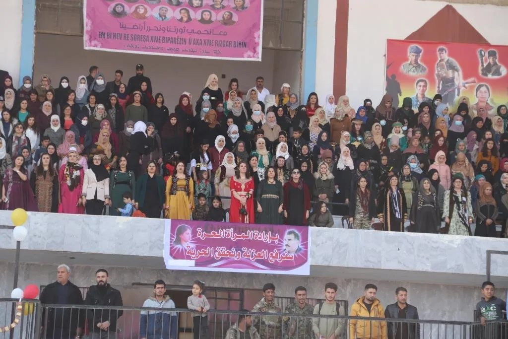 Women in Raqqa city celebrate on IWD