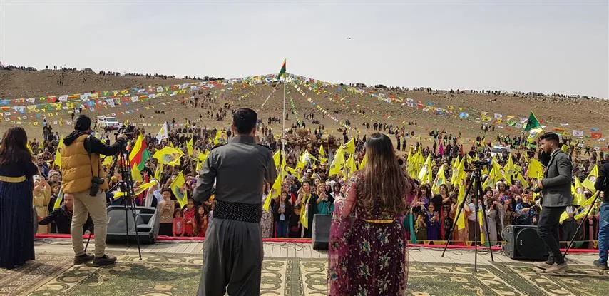 Newroz fire 2022 lit in NES's celebration squares