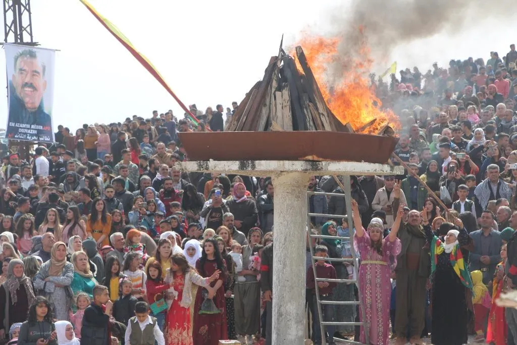 Newroz fire 2022 lit in NES's celebration squares